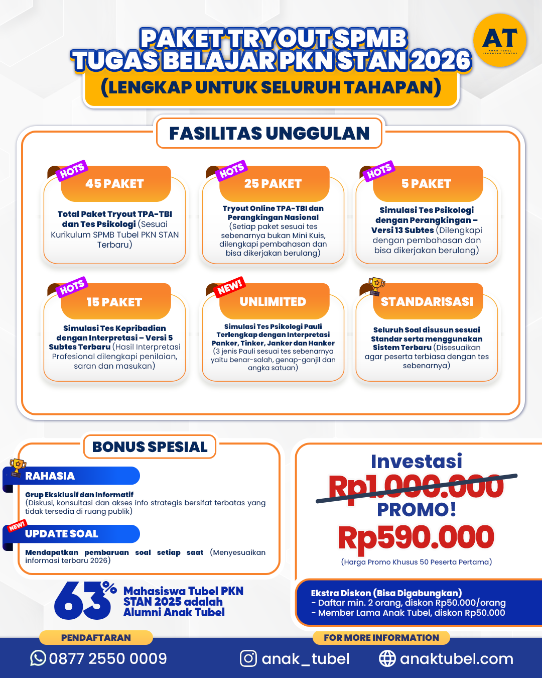 PAKET TRYOUT SPMB-PT PKN STAN 2026