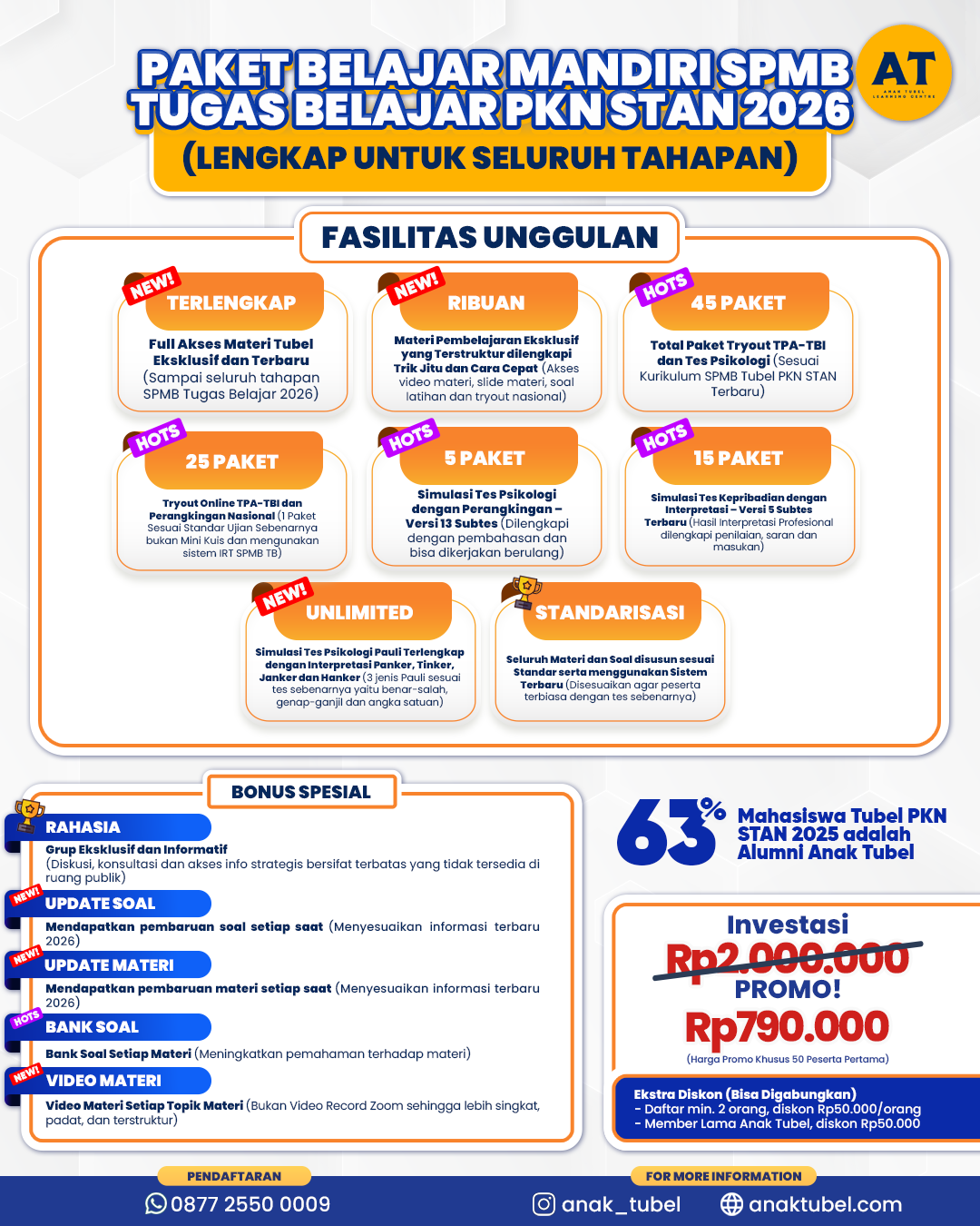 PAKET BELAJAR MANDIRI SPMB-PT PKN STAN 2025