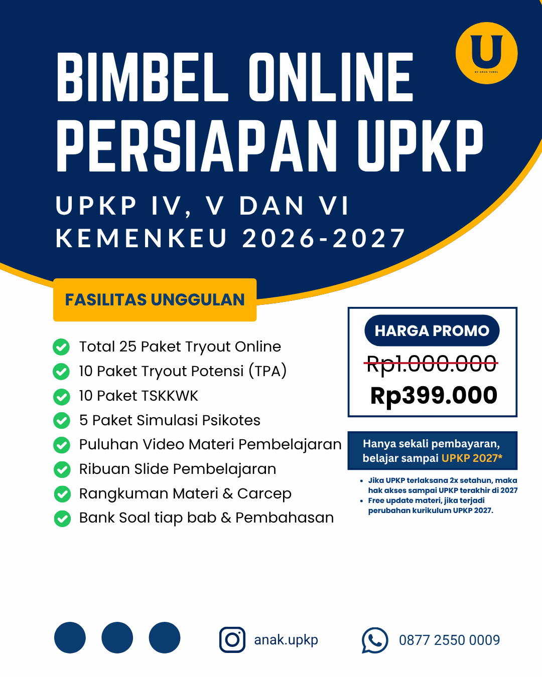 BIMBEL ONLINE PERSIAPAN UPKP 2026-2027