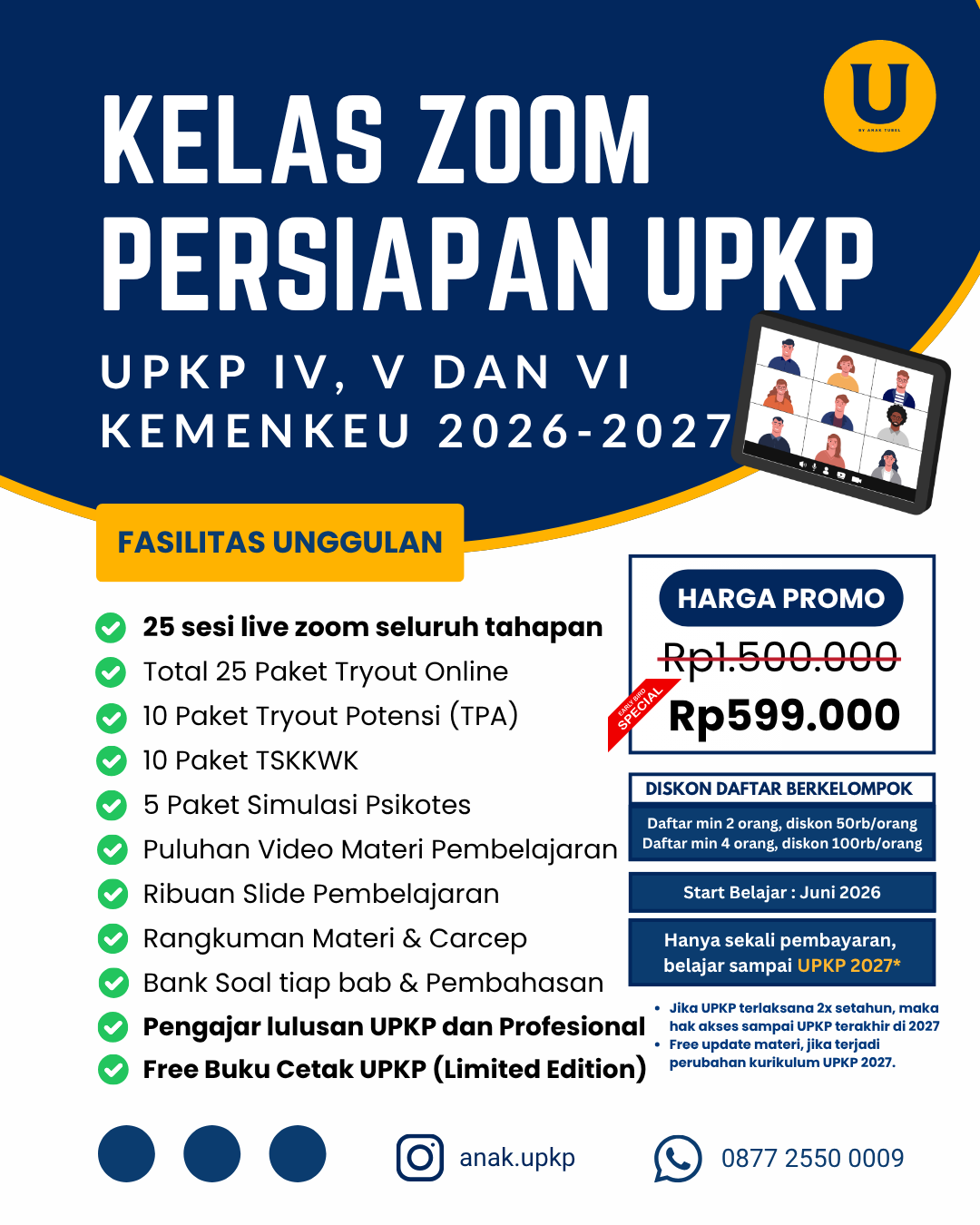 KELAS ZOOM PERSIAPAN UPKP 2026-2027